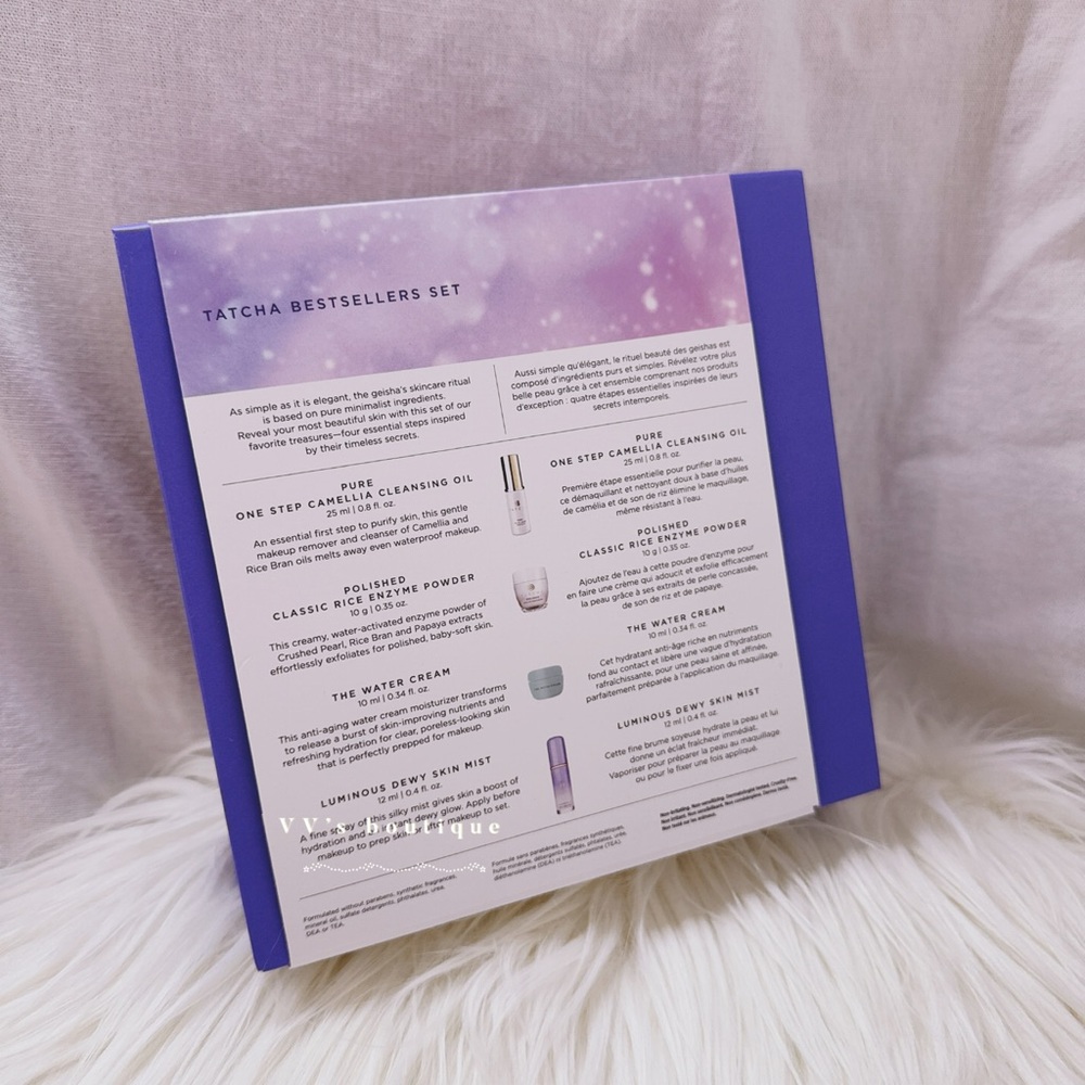 BNIB TATCHA Bestsellers Set Skincare Value Gift Set Cleanser Moisturizer Mist - Picture 3 of 3